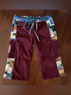 Hippie patchwork shakedown shorts jerry Garcia stealie bolt pockets